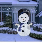 Lighted Snowman Christmas DECORATIONS,3.6FT Home Yard Pre Lit 120 Led Lights. Fixed Price $53.55.