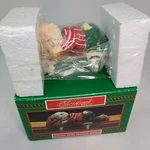 House Of Lloyd Christmas Sleeping Santa Dual 2 Stocking Holder Shelf Mantle. Fixed Price $25.00.