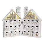 Wooden Christmas Advent Calendar House With 24 Drawers And Led Lights Countdo.... Fixed Price $76.27.