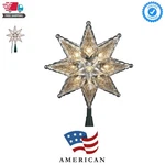 Kurt Adler 10-LIGHT 8-POINT Star Christmas Treetop, 8-INCH, Clear. Fixed Price $24.79.
