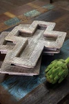 Kalalou Whitewashed Wooden Cross Tray Multicolor 2 Inch Set Of Standard. Fixed Price $48.34.