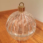 George Holiday Magic Deplomo Lead Crystal Candy Dish Bowl Tree Ornament Nwob. Fixed Price $23.45.