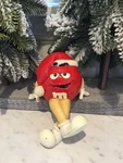 Red Flirt M&m Santa Hat Christmas Stocking Holder/shelf Sitter By Galerie. Fixed Price $14.75.