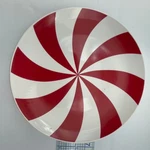 Makery Christmas Noel Peppermint Candy Swirl Ceramic Plate 6" Michaels. Fixed Price $15.69.