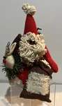 Santa Claus With Rudolph & Reindeer Chow Sand Filled Bottom Weight Christmas Fig. Fixed Price $19.99.