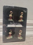 Bombay Christmas Stocking Place Card Holders Jeweled Set Of 4 Table Decorations!. Fixed Price $21.83.