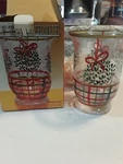 Fifth Avenue Crystal 6" Mistletoe Hurricane Tealight Burner. Fixed Price $19.99.