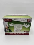 National Lampoon Christmas Vacation Moose Mug Punch Bowl - Clear Plastic New Nib. Fixed Price $34.99.
