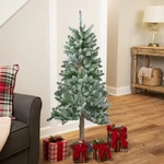Northlight 4' Flocked Alpine Artificial Christmas Tree - Unlit. Fixed Price $89.49.