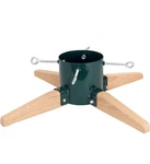Metal Christmas Tree Stand Water Reservoir Wood Base Holiday Decor Green New. Fixed Price $49.99.