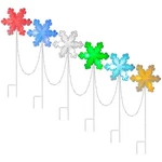 Gemmy Orchestra Of Lights 2 Ft 8-MARKER Snowflake Christmas Pathway. Fixed Price $62.99.