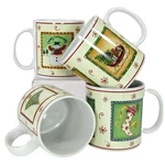 Sakura Happy Holidays 12OZ Mug Cup Set 4PC Gracey Knight Oneida Nib Christmas. Fixed Price $11.95.