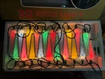 Vintage Everglow Icicle Christmas Lights Multi Color Box Of 20 Taiwan. Fixed Price $24.99.