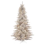 Vickerman 78" Pvc Fir Dura-lit Led Artificial Christmas Tree Silver Tinsel. Fixed Price $543.88.