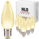 Set Of 25 Holiday Lighting Outlet Faceted C9 Christmas Lights Warm White Led. Fixed Price $40.62.