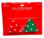 Hallmark Christmas Tree Salt Pepper Shakers Polka Dot Red Green New. Fixed Price $25.00.