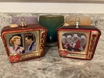 Kurt Adler Lot Of 2 Love Lucy Christmas Tv Glass Ornaments. Fixed Price $19.00.