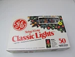 Vtg Christmas Ge String-a-long Classic Lights 50 Multicolor Set Working. Fixed Price $28.00.