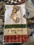 Mackenzie-childs Christmas Elf Stockings Dish Towel. Fixed Price $58.00.