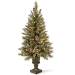 National Tree 5' Glittery Bristle Pine Entrance, 150 Lights, Dbl Glitter, Green. Fixed Price $131.98.