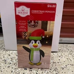 Holiday Time Airblown Inflatable Christmas Penguin 3.5FT Led Santa Hat Scarf. Fixed Price $17.84.