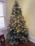 Holiday Time 7.5 Foot Pre-lit Glittering Frost Pine Christmas Tree Local Pick Up. Fixed Price $69.99.