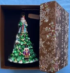 Jay Strongwater Decorated For Christmas Tree Ornament Swarovski New Box. Fixed Price $395.00.