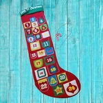 Dan Dee Advent Calendar Large Felt Stocking 37" Candy Cane Marker. Fixed Price $22.31.
