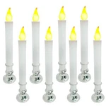 Christmas Window Lights, Base 8 Pack Led Sensor Candle-silver. Fixed Price $43.99.