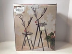 San Miguel Holiday Set Of Two Reindeer Tea Light Holders. Fixed Price $19.99.
