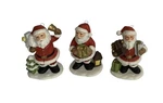 Vintage Homco Santa Claus Christmas Ornaments 8742 Set Of 3. Fixed Price $18.14.