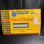 Vtg Kodak Color Of Christmas Lights 100 Extra Bright Add-a-set Clear 1991 Nib. Fixed Price $16.99.