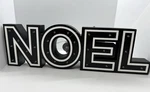 Wondershop Noel Lit Marquee Sign, Black 16" X 5" New. Fixed Price $24.99.
