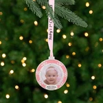 Northlight 3" Pink Silver-plated "baby's First Christmas" Framed Ornament. Fixed Price $19.49.
