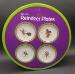 Christmas Plates Reindeer 6IN Dessert Set Of 4 Promotional Alliance. Fixed Price $21.26.