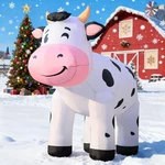 Domkom 6.5FT Cow Inflatables Christmas Spring, Farm Ranch Blow Up Animals Cut.... Fixed Price $91.45.