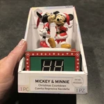 Gemmy 5.5" Disney Minnie Kissing Mickey Talking Christmas Countdown Clock. Fixed Price $20.00.