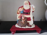 Vintage Stocking Hanger Double Hook Cast Iron Christmas Santa Claus Toys. Fixed Price $25.00.