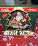 Vintage Coca Cola Christmas Ornament Trim Tree Sparkling Holidays Original Box. Fixed Price $7.99.