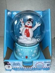 New Musical Rabbit Globe Blue Frosty The Snowman Christmas Song Waterless. Fixed Price $118.56.