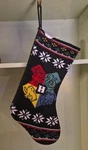 Harry Potter Hogwarts 19" Crest Knit Christmas Stocking Wizarding World Holiday. Fixed Price $11.43.