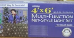 Noma 4X6 Net Style Christmas Lights 150 Clear W/ 16 Functions Outdoor/indoor. Fixed Price $21.74.