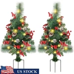 Prelit Christmas Tree W/ 60 Led Lights Urn Filler Holiday Decor Outdoor Indoor. Fixed Price $63.82.