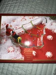 Nib Gorham Winter Follies Tree Candy Dish Santa Christmas 8'' Crystal Glass. Fixed Price $9.72.