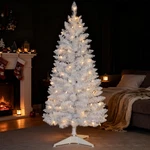 4FT Lighted Artificial White Christmas Tree Leeheeyee Small. Fixed Price $46.46.