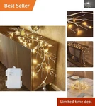 Versatile 6FT Birch Twig Garland With 48 Warm White Led Lights For All Seasons. Fixed Price $101.45.