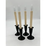 Valerie Parr Hill Window Candles Set Of 4 Battery Operated Black 13.5 Inch. Fixed Price $35.00.