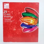 Home Accents Holiday C9 24FT Multi Colored Incandescent Light String. Fixed Price $16.95.