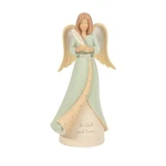 Enesco Foundations Be Still Angel Holding Feather Figurine, 7.68 Inch Nib. Fixed Price $37.03.