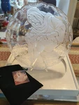 Mikasa Large Christmas Plaque "madonna And Child" 971/895 15IN Dia. Plate. Fixed Price $28.79.